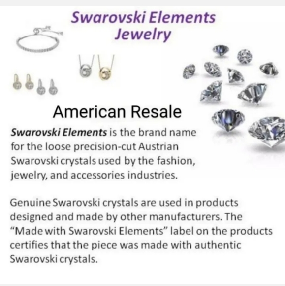 Lot of 4 Made with Swarovski Crystals Brass Stackable Bangle Bracelets in Gold - Picture 8 of 8